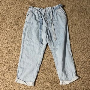 Brand New Loft Paperbag Cropped Jeans